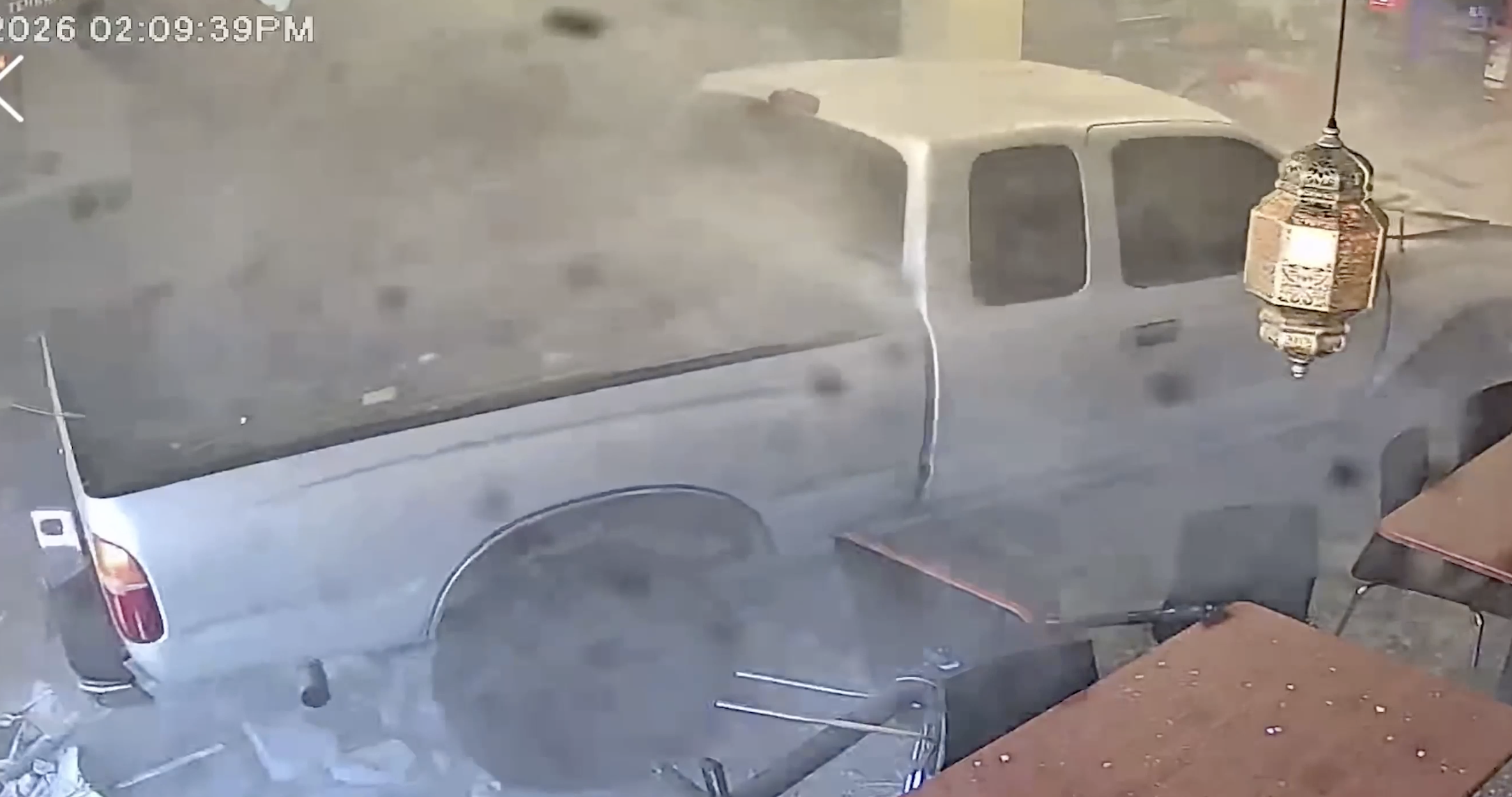 Watch: Suspected drunk driver crashes truck into California restaurant — Doylestown Dining news
